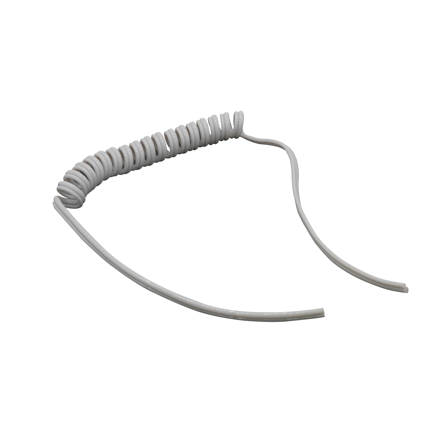 

1 шт., стоматологический силиконовый спиральный шланг для наконечника с 2 отверстиями, светло-серый, гибкий, прочный, стоматологический инструмент, аксессуары для стульев