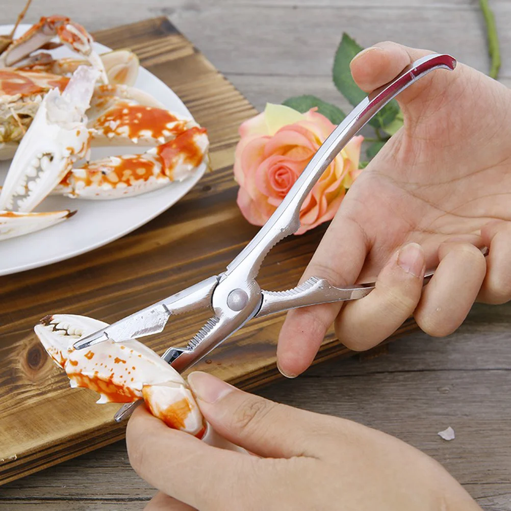 

Zinc Alloy Crab Lobster Crackers Shrimp Prawn Peeler Seafood Tools Set Ergonomic Handle Hinges Mess Free Operation