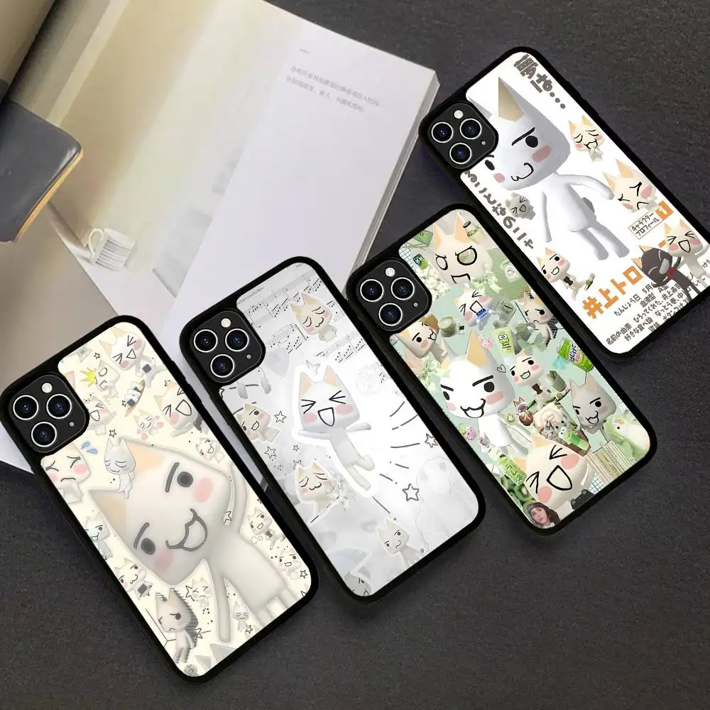 

Cute Toro Inoue Cat Phone Case Silicone PC+TPU For For iPhone 11 12 13 14 15 16 Plus Pro Max Cover