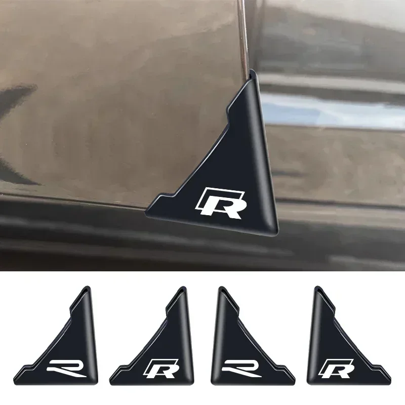 2pcs New Car Door Corner Protection Decals Stickers For Volkswagen VW Touran Beetle Golf Passat Jetta Polo Bora CC Lavida Caddy