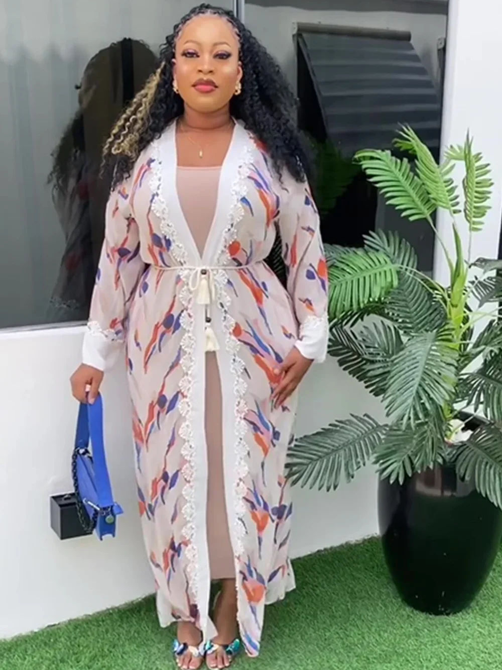 2 pezzi set abiti africani per le donne aderente sirena maxi abito sexy abiti da sposa eleganti con cappotto abiti Ankara veste 2024