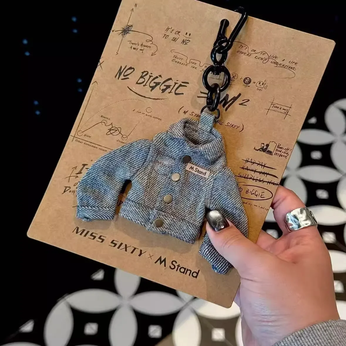 

Mstand кофе Miss Sissy Joint мини-джинсовая кукла кулон брелок сумка школьный кулон