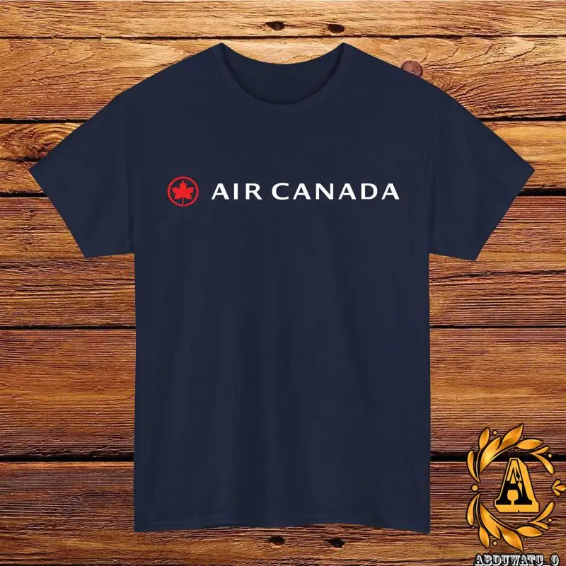Camiseta con Logo de Air Canadá Airlines, negro, gris, blanco, azul marino, rojo, azul claro S 5XL