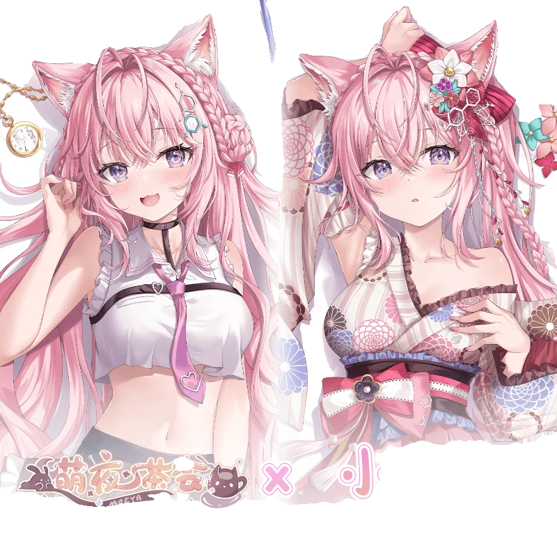 غطاء وسادة على الوجهين ، ديكور وسادة ، لعبة فتاة Vtuber ، هولوليف ، هاكوي ، كويوري تأثيري ، Dakimakura