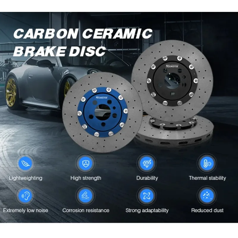 34208074286 Rear 380MM 28MM CCB Brake Rotors Carbon Ceramic Disc For BMW