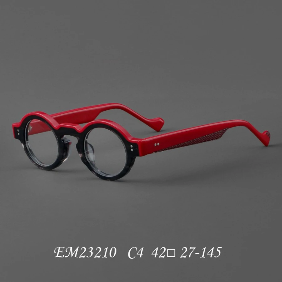 Men's Spectacle Frame Women Anti-Blue Light Style Glasses Clear Lens Brand Designer Female Acetate Frame Vintage Eyeglasses