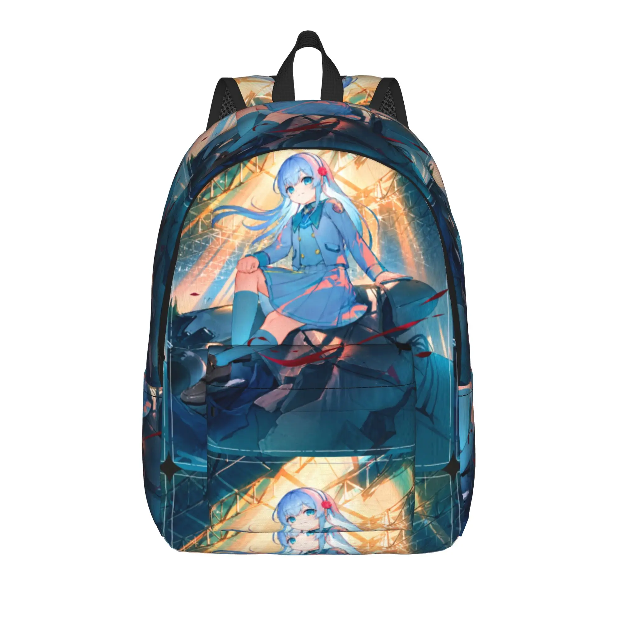 Nia Liston Battle Scene Backpack Men  Print Backpacks Polyester Streetwear High School Bags College High Quality Rucksack