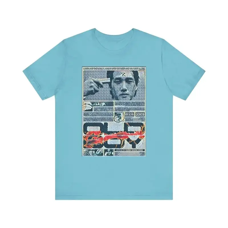 Oldboy T Shirt Print Movie Chirashi Poster Jersey