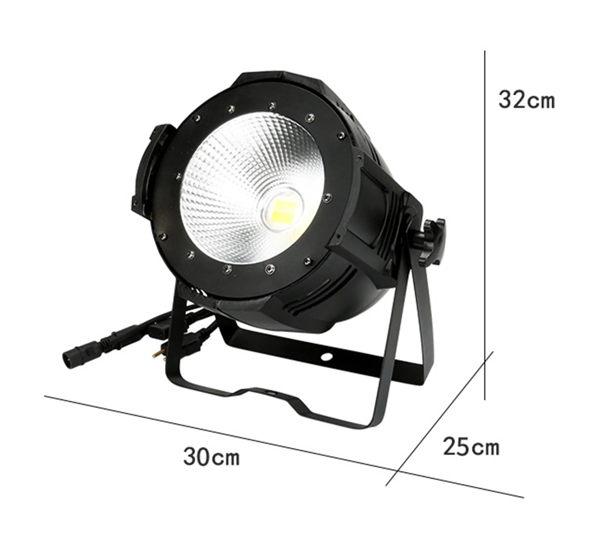 LED Par COB 200W Standard Weiße Jalousien Beleuchtung Aluminiumgehäuse DMX512 Bühnenlicht Theater Kirche Konzert DJ Licht – Detail 6