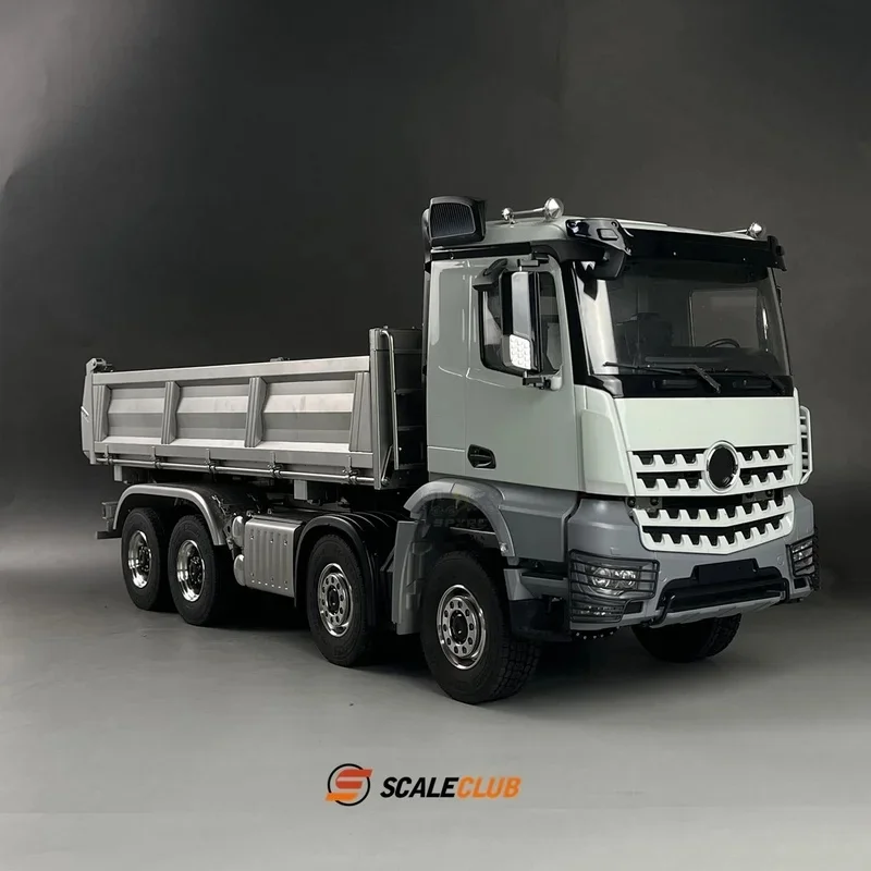 Scaleclub Model 1/14 Dla Mercedes-Benz Arocs 8x8 3-drożna hydrauliczna wywrotka Dla Tamiya Lesu Rc Przyczepa Wywrotka