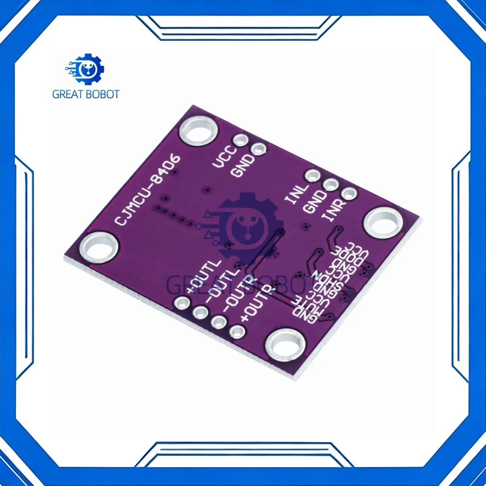 PAM8406 CJMCU-8406 No Interference Stereo Class D Audio Power Amplifier Module High-Fidelity High-Efficiency Stable Development