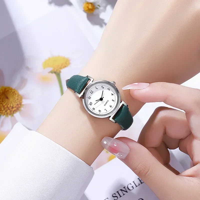 

Hight Quality Brand Quartz Watch Ladies Fashion Small Dial Casual Watch Leather Strap Wristwatch for Women Relojes Para Mujer