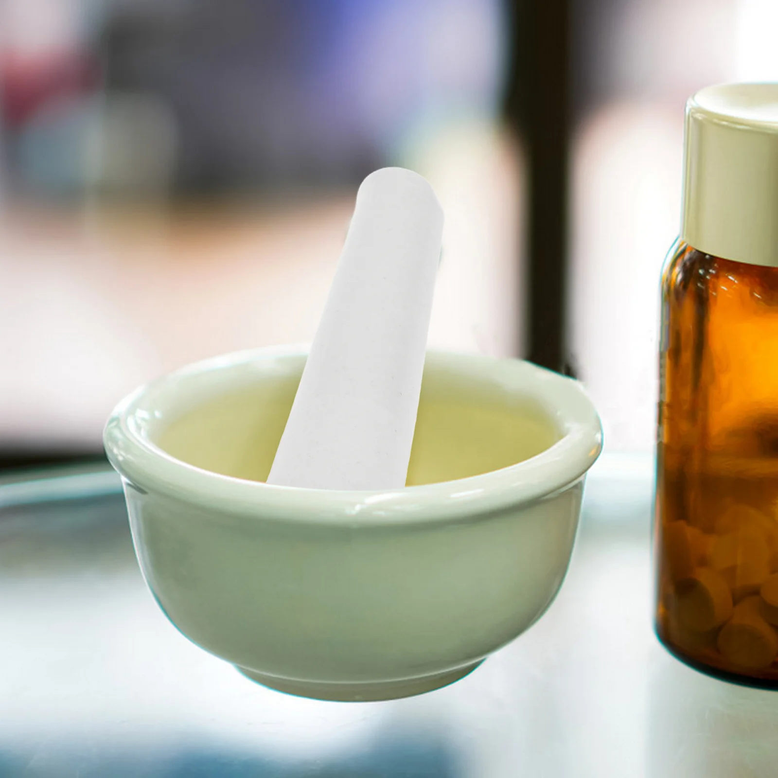 

Ceramic Pestle Garlic Grinding Tool Handheld Masher Stick For Kitchen Utensil Medicine Crushing Sauerkraut Crusher