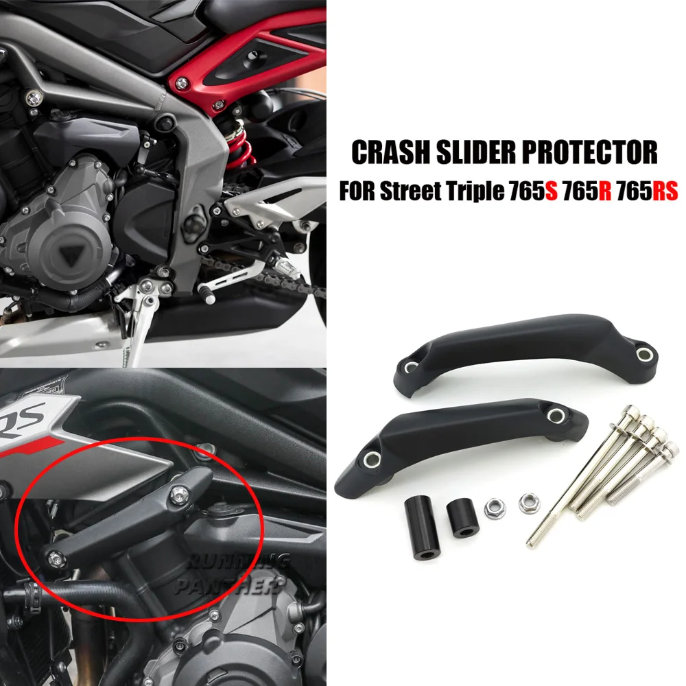 

NEW FOR Street Triple 765S 765R 765RS Motorcycle Engine Guard Crash Frame Slider Falling Protector Cover Kit