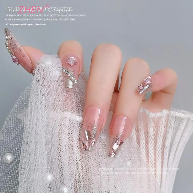 50 pièces strass décoration d'ongle étoile à fond plat Zircon strass ongles bricolage manucure articles décoratifs accessoires breloque d'ongle