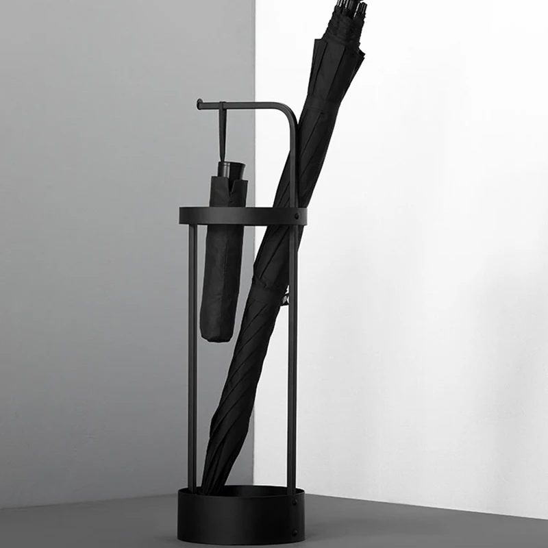 

Nordic Umbrella Stands Drain Rack Entryway Bucket Home Umbrella Holder Metal Storage Box Support Parapluie
