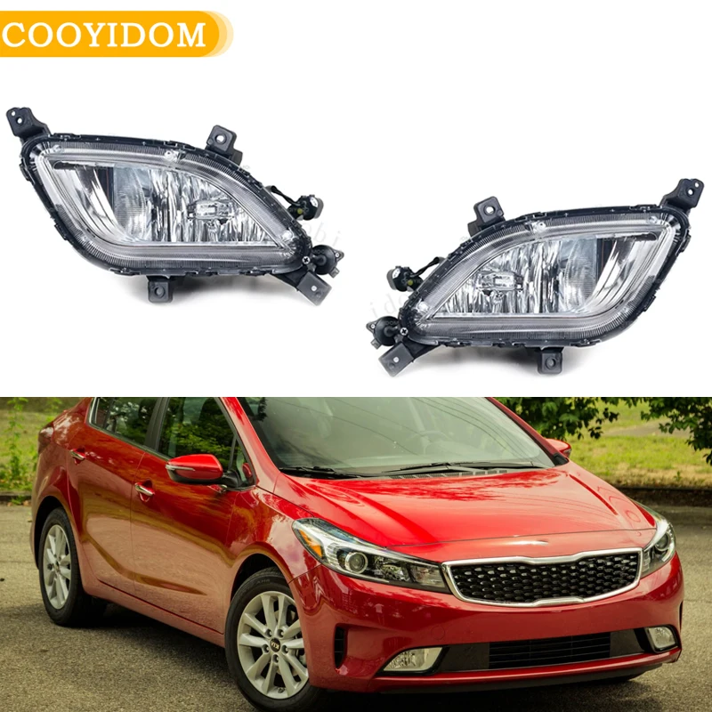 Car  Front Bumper Fog light For KIA Forte 2017 2018 Driving Lamp Headlight Signal Lights 92201-A7500 92202-A7500