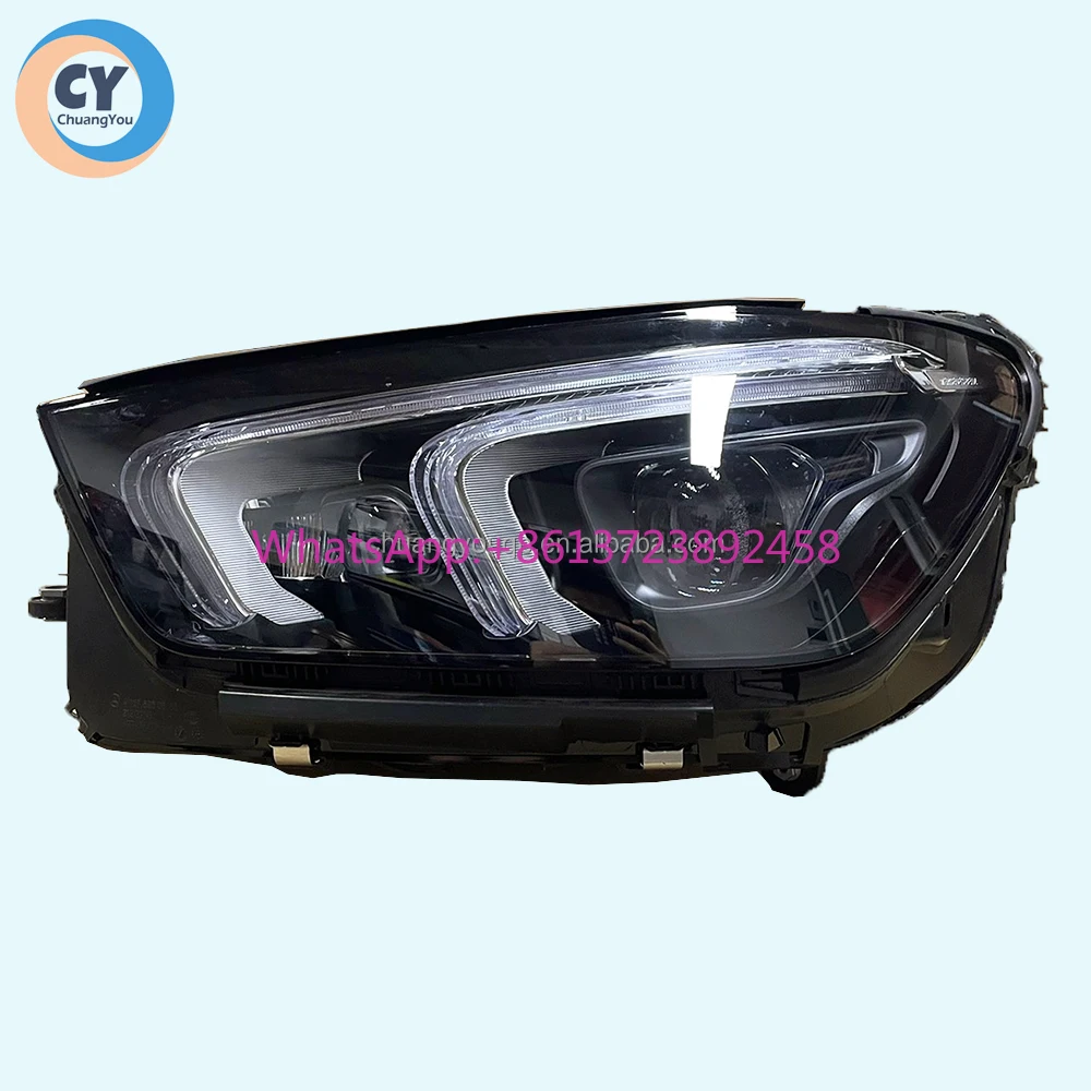 

For Mercedes-benz GLE AMG W167 Headlight 2020 2021 2022 2023 Original LED Headlamp GLE350 450 300d GLE53 GLE63 Geometric Light