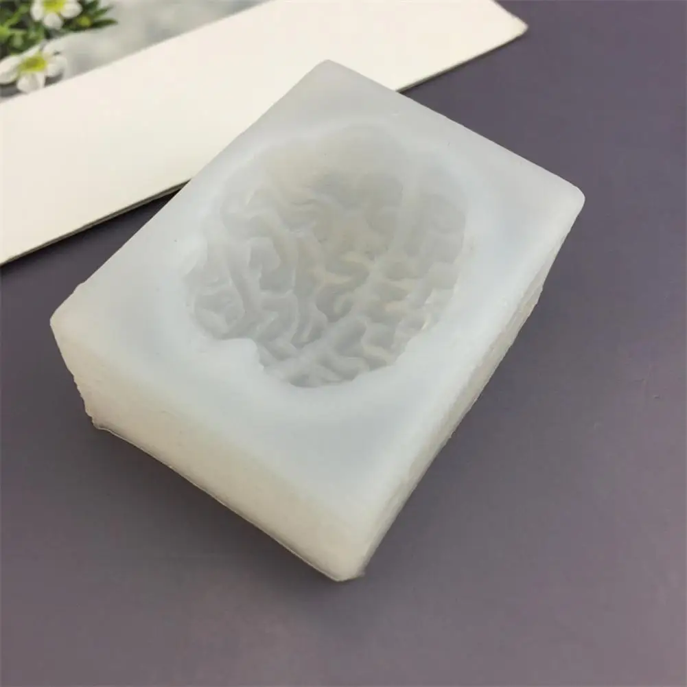 Silicone Mold Wax Candle Mold Silicone Brain Heart Candle Mold Set Realistic Organ Shape Molds for Epoxy Resin Fondant Soap