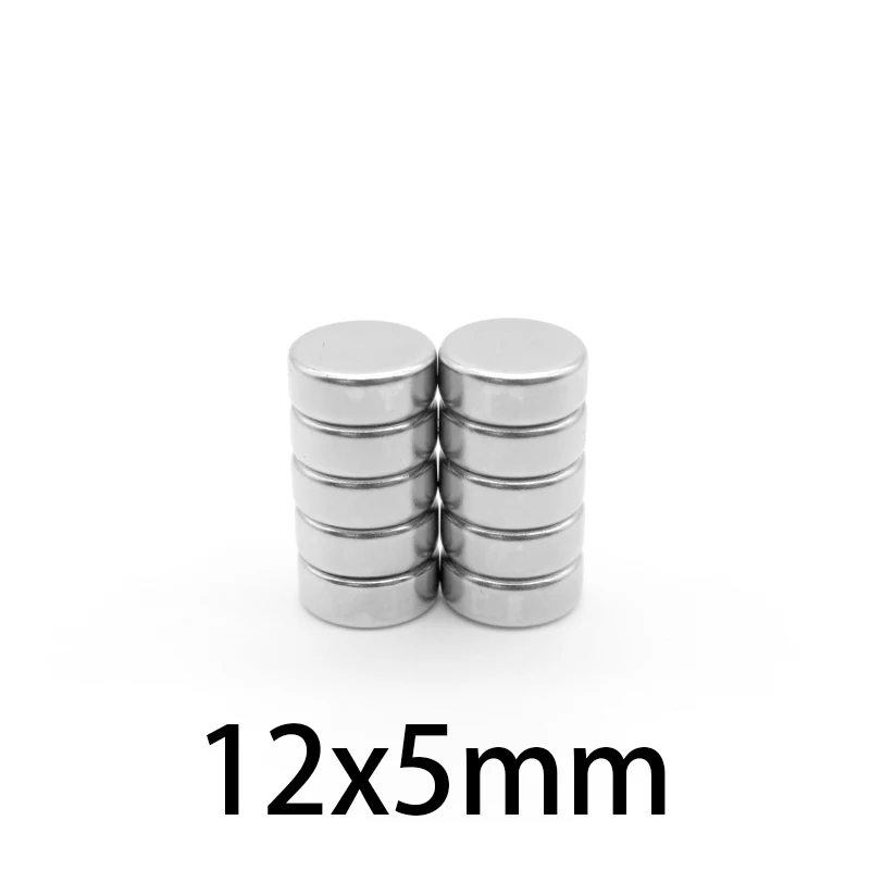 12x5 مغناطيس قوي قوي 12x5 مللي متر مغناطيس دائري 12 مللي متر × 5 مللي متر للثلاجات المنزلية والمكاتب لتقوم بها بنفسك 12*5 مللي متر مغناطيس البحث