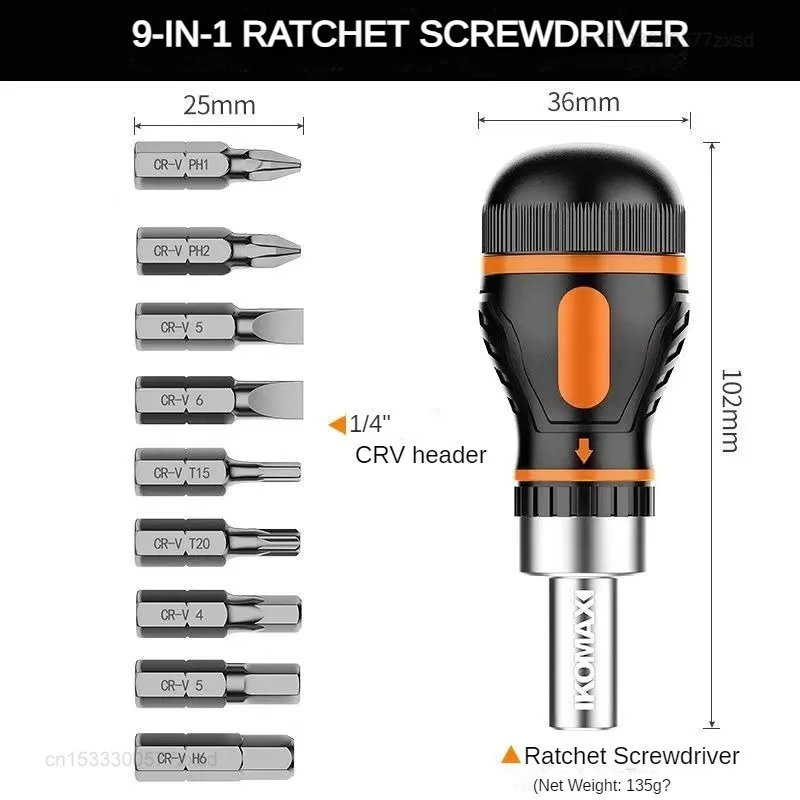 Xiaomi 9 in 1 Screwdriver Set Multifunctional Professional Maintenance Portable Replaceable Magnetic Drill Bit Hand Screwdrivers