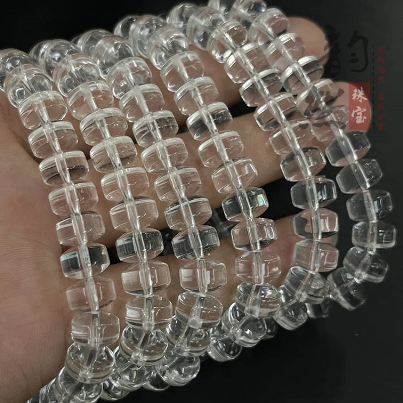 الطبيعية الأبيض عجلة الطب اللوحي القرص سوار قلادة اليد سلسلة مجوهرات فضفاض الخرز الملحقات الفضاء