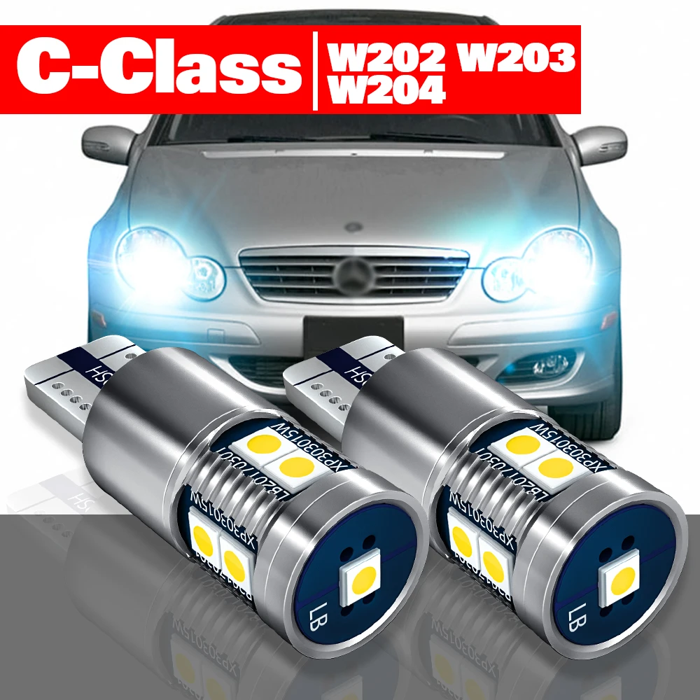 

For Mercedes Benz C Class W202 W203 W204 1993-2014 Accessories 2pcs LED Parking Light Clearance Lamp 2009 2010 2011 2012 2013