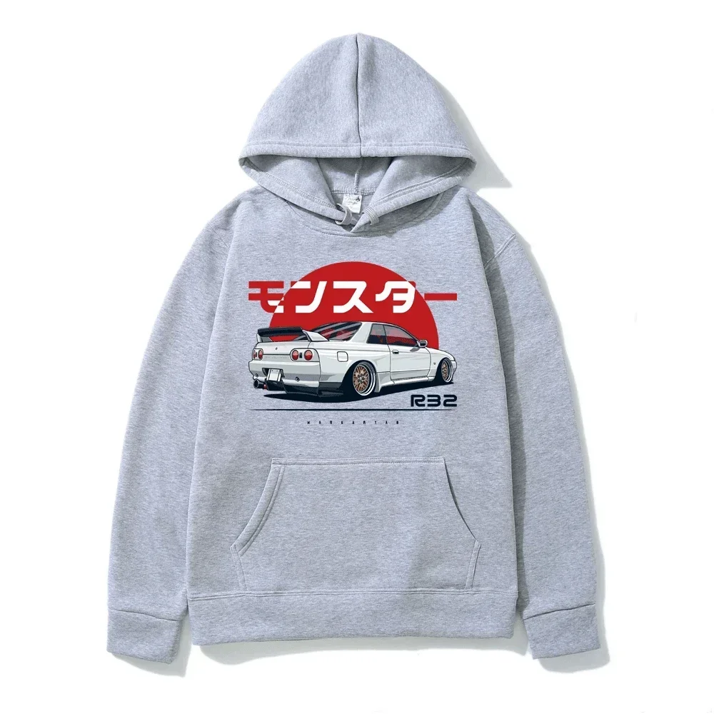 Hoodie Casual Oversized Pullover Popular Sweatshirt Monster Skyline R32 Print Fashion Trend Clothing S-3XL 2024 New Men/Women