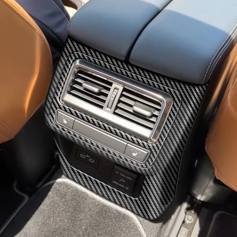 لمازدا CX60 CX 60 CX-60 2022 2023 2024 ABS ألياف الكربون الملحقات الداخلية نافذة التبديل غطاء الظروف الهوائية منفذ الإطار