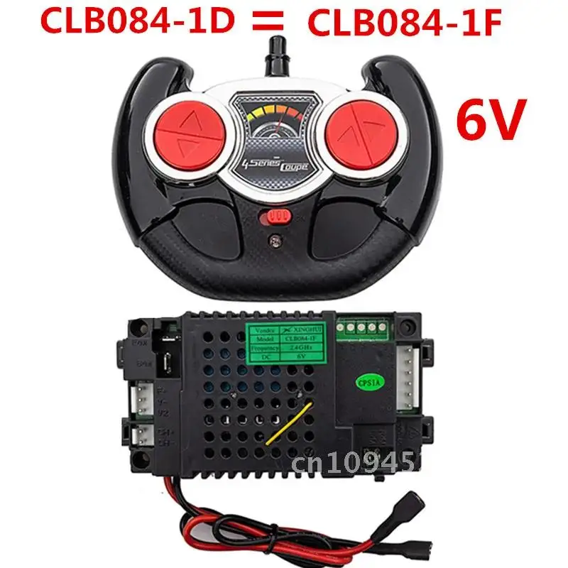 6V CLB084-1D 2.4G Kids Powered Ride on Car Remote Control and Receiver for Children Electric Vehicle Replacement Parts