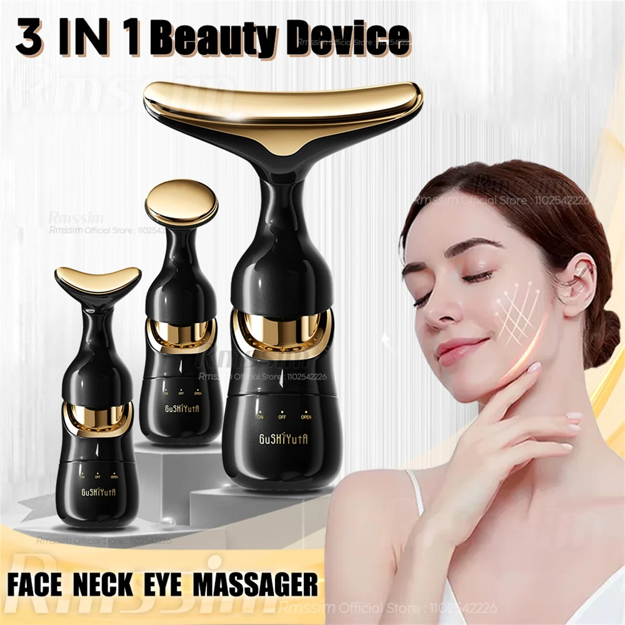 Neck Facial Lifting Device Skin Tightening Skin Rejuvenation Face Massager Double Chin Remover Eye Skin Care Beauty Tool