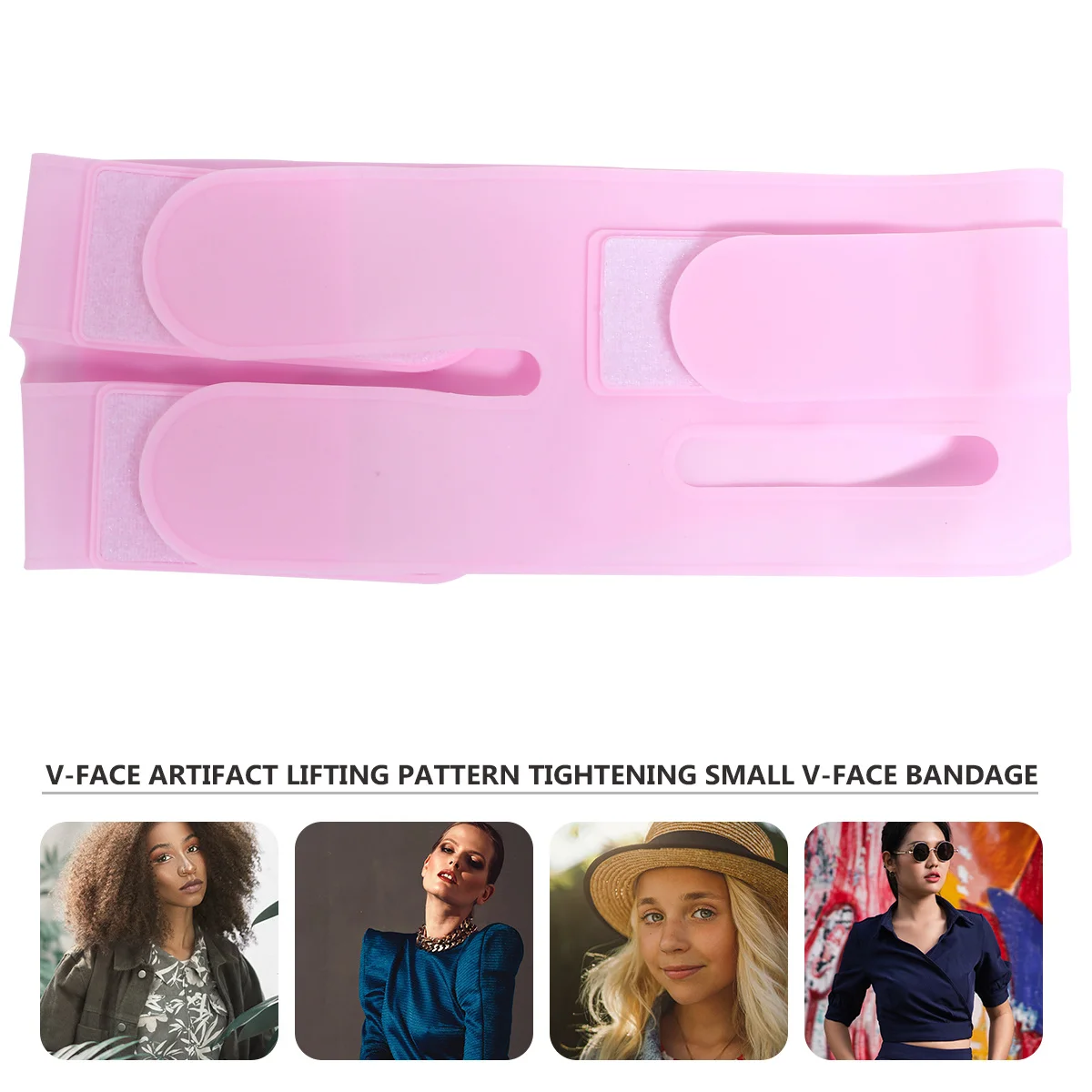 Rosto cinto de emagrecimento facial premium silicone duplo queixo redutor tensão levantar banda rosto máscara fina facial mais magro