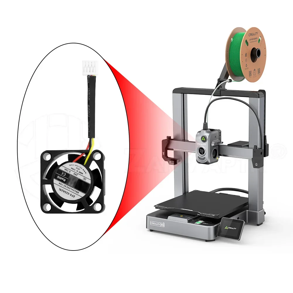 Wentylator do Creality Hi 2510, wentylator chłodzący 5015, dmuchawa DC24V, gorący korek, pomocnicze chłodzenie, akcesoria do drukarki 3D — zdjęcie produktu 6