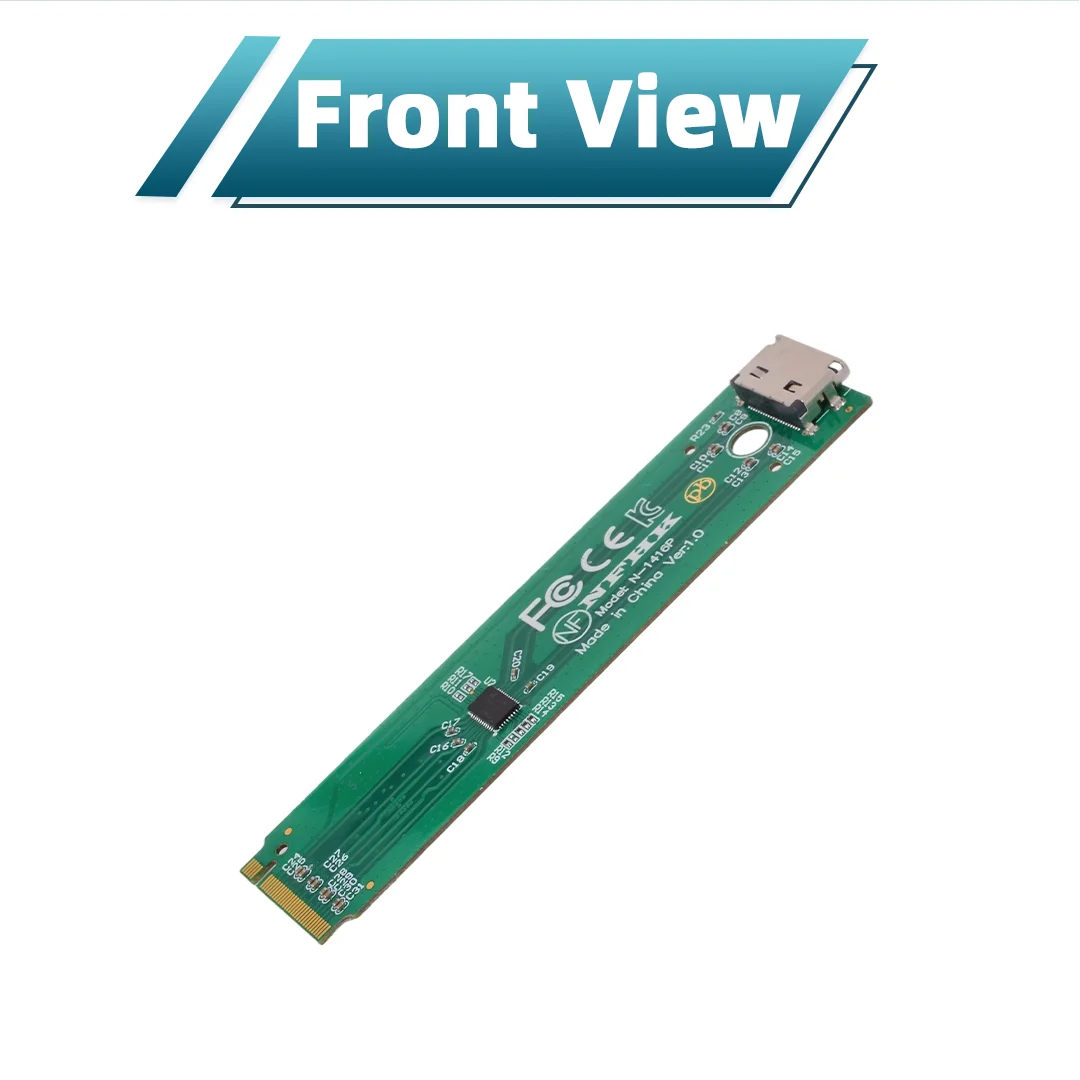 NVMe M.2 2280 To Oculink SFF-8612 Adapter Card/ Redriver Chip Signal Amplification for PCIe 4.0 3.0 NVMe M.2 NGFF SSDs Expansion