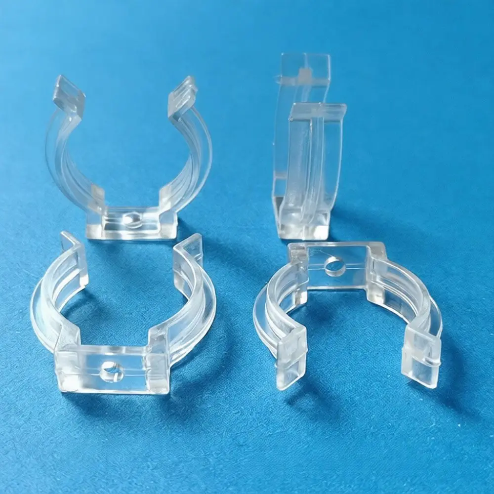 Stainless Steel Light Tube Clip T4 T5 T6 T8 T10 T12 T13 Fluorescent Lamp Holder Fixed Clamp Transparent Mounting Bracket