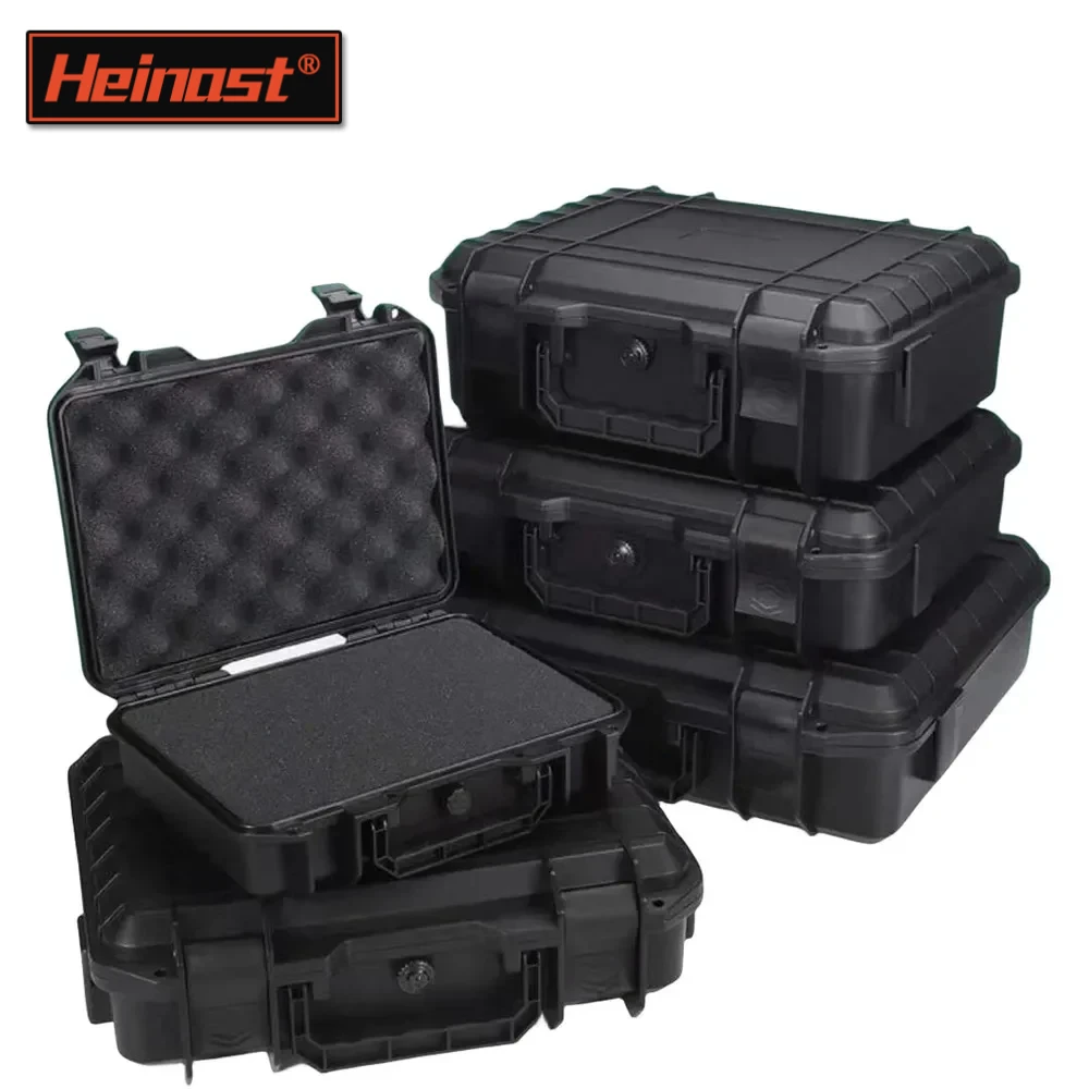 1pc Waterproof Hard Carry Case Bag Tool Case With Pre-cut Sponge Storage Box Safety Protector Organizer Hardware Toolbox Impact