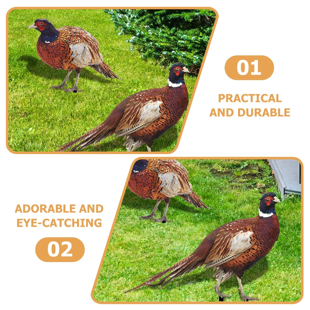 2 مجموعة الاكريليك الديكور حصة حديقة الدراج ساحة الدجاج زخرفة الحديقة علامة الزخرفية حديقة حصص الفن في الهواء الطلق التبعي