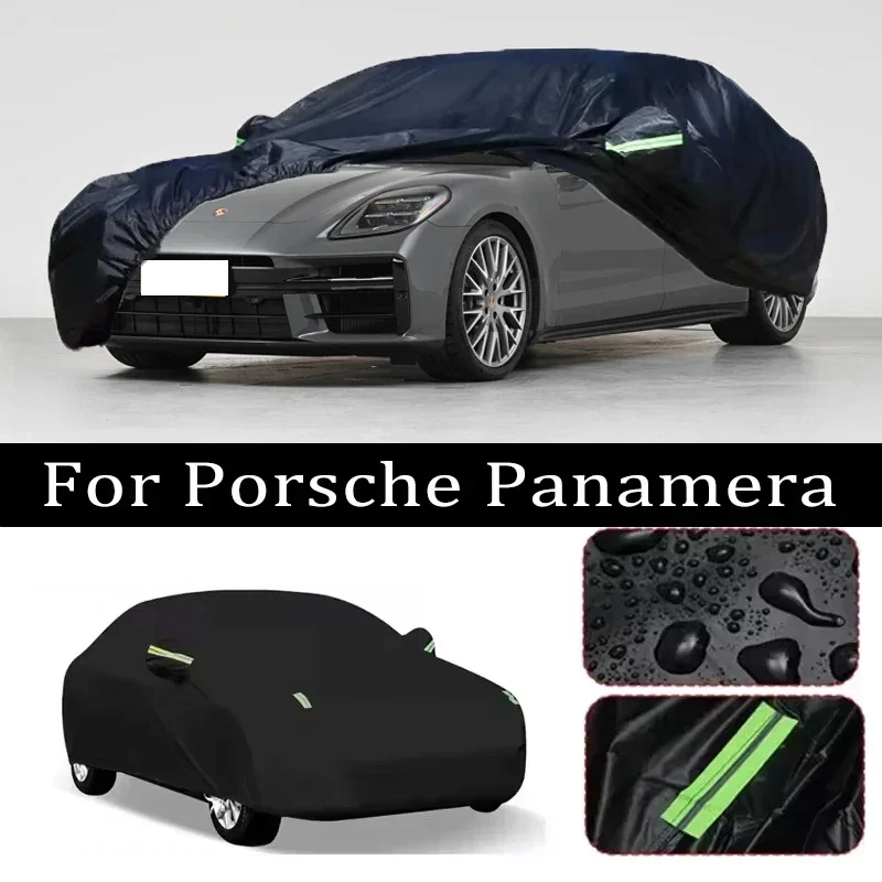 

For Porsche Panamera Car Covers Outdoor Waterproof Dustproof Sun Rain Snow Protection Thick Oxford Cloth Full Car Accessories