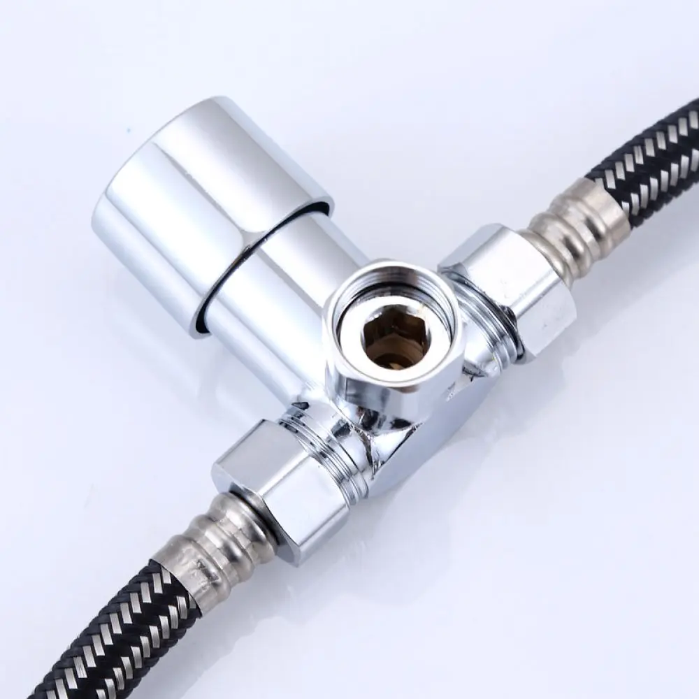 Brass Three Way Mixing Valve Thermostatic Temperature Control Faucet Diverter For Solar Water Heater Home Piping Systems