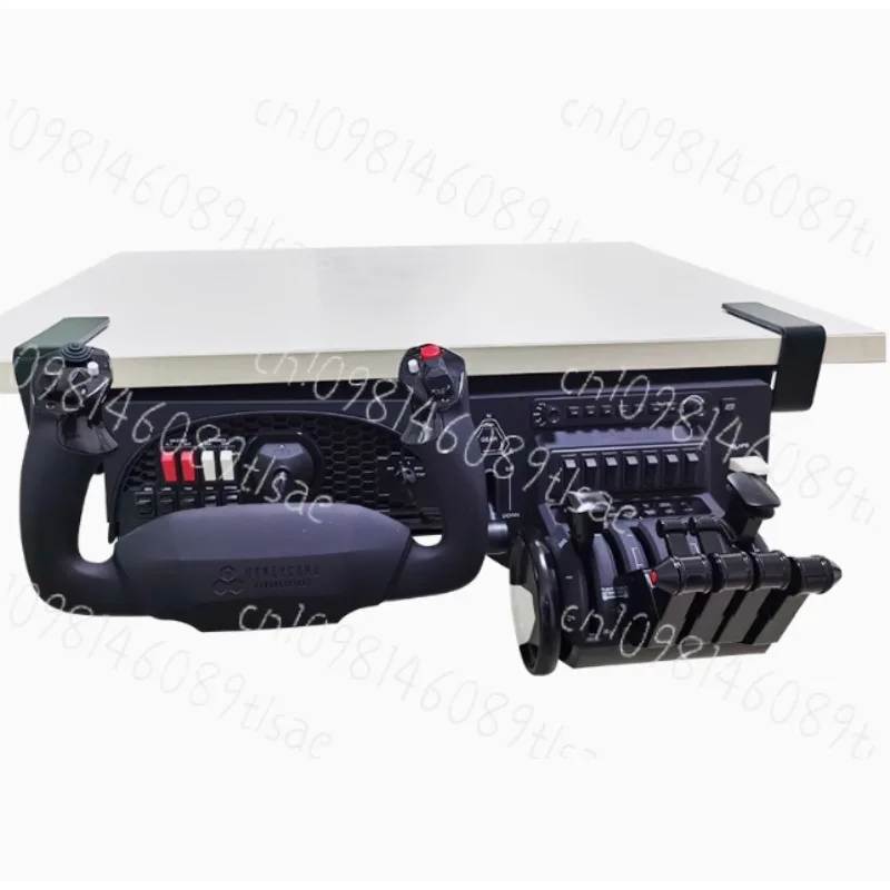

Multi functional under table bracket for simulating flight of WEFY honeycomb YOKE throttle valve