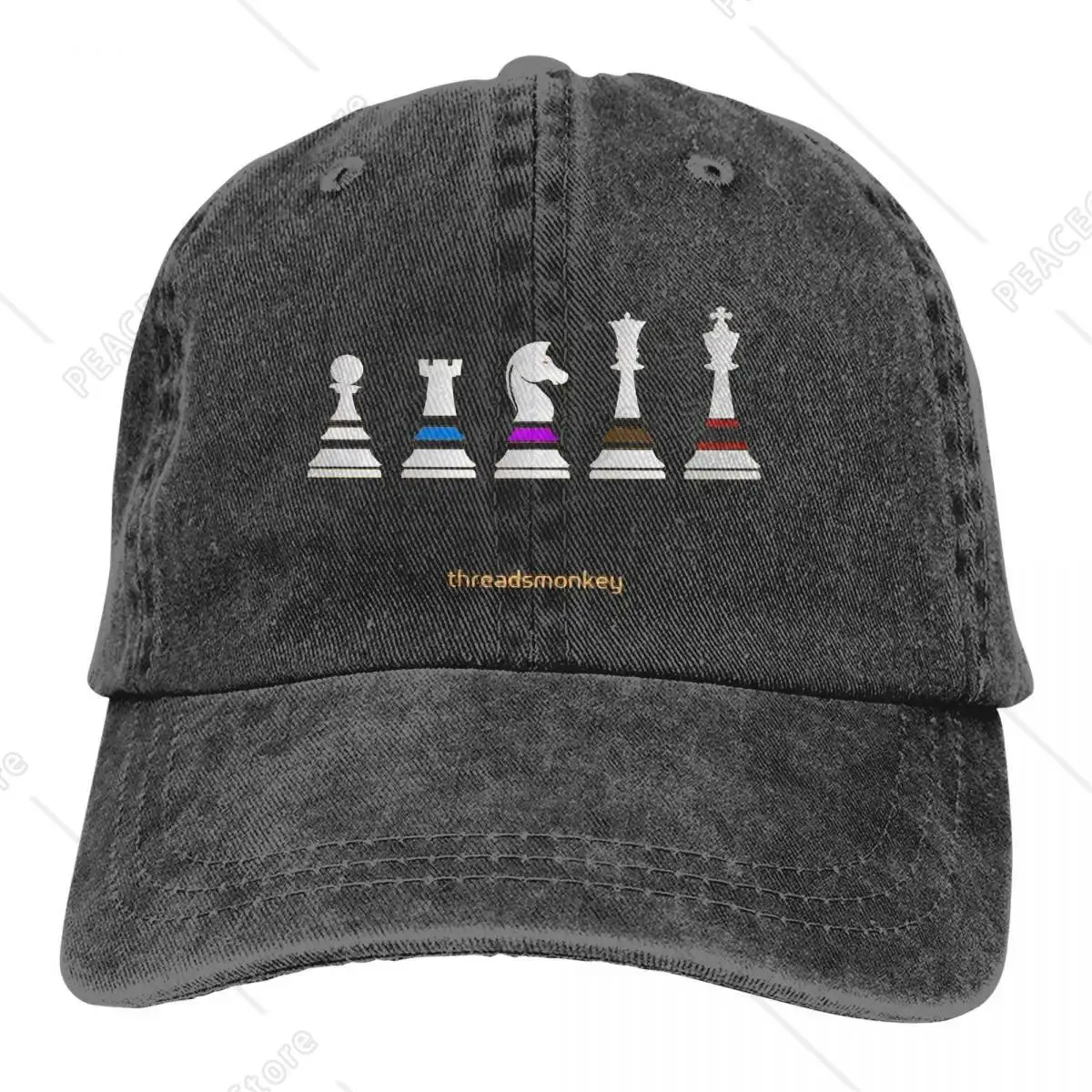 

Chess Cap Sun Visor Belts Light Hip Hop Caps Chess A Game to Help the Intellect Cowboy Hat Peaked Hats