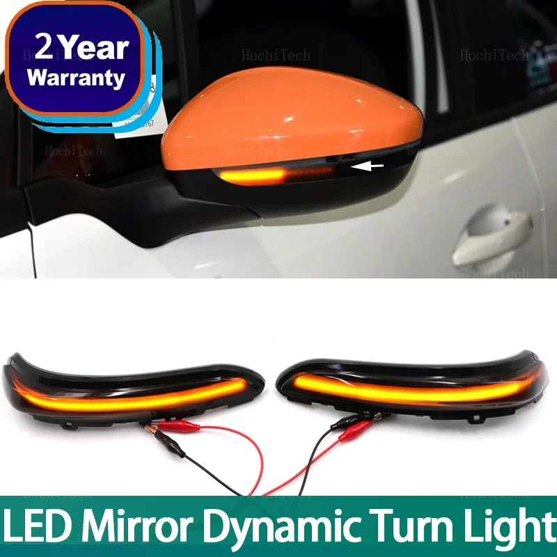 2x 다이내믹 블링커 LED 방향 지시등 사이드 미러 램프, 푸조 208 2008 12-22, 시트로엥 C3 MK3 C4, 선인장 오펠 코르사 F