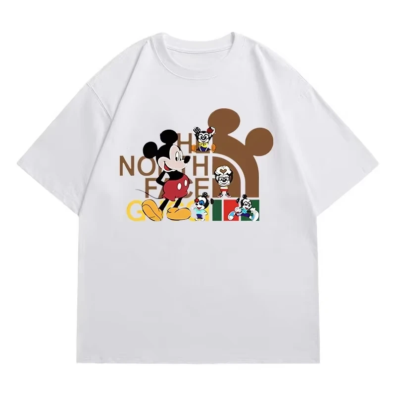 تي شيرت قطني جديد بأكمام قصيرة لعام 2025 مناسب لكل من الرجال والنساء كاجوال وفضفاض لخريف وشتاء #3