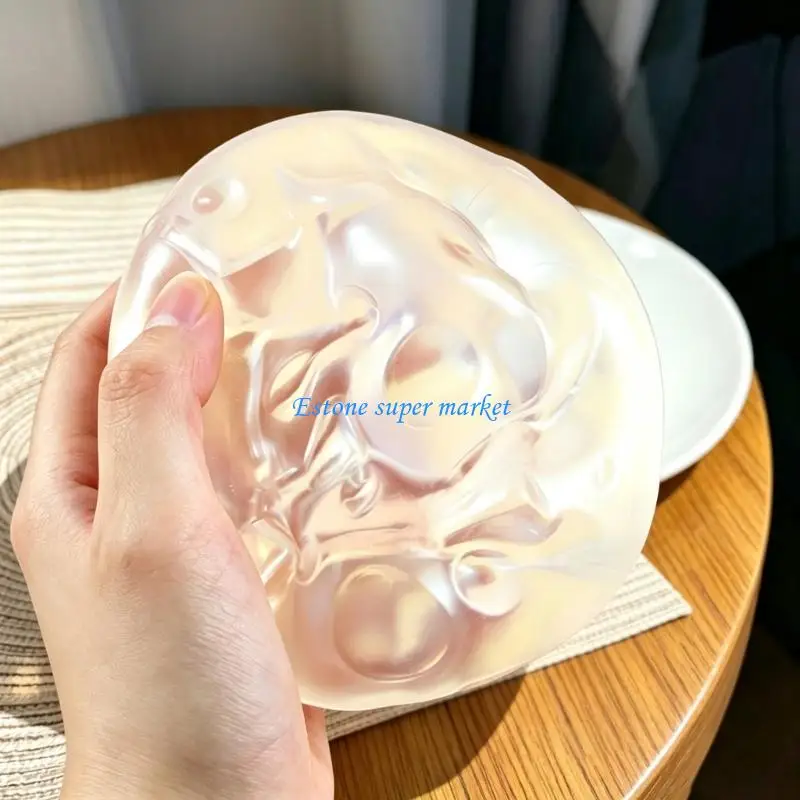 090B Translucent Cheese Stretchy Cubes 2Pcs Desk Decompressing Toy for Emotion Support