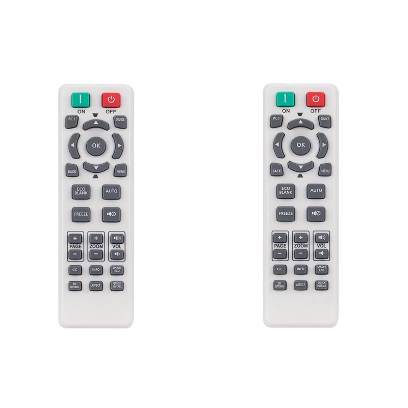 2X RS7286 Replace Remote Control For BENQ Projector TH682ST TH681 TH535 TH530 MS527 MS524 W1080ST W1070 HT1075 HT2150ST