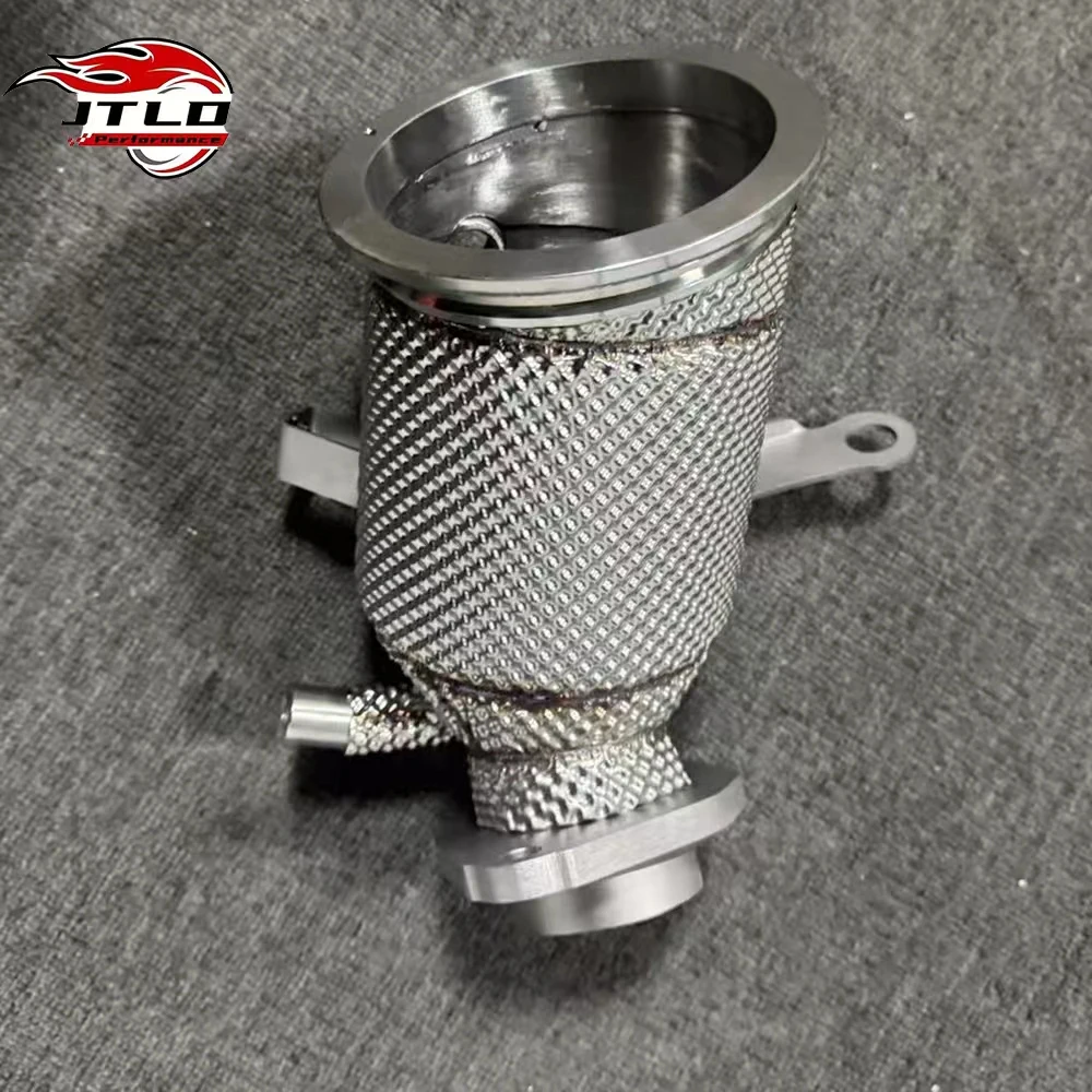 Heat Shield Coated Exhaust Header Downpipe For Toyota GR Yaris 1.6 Turbo 3 Cylinder G16E-GTS Engine Performance Upgrade