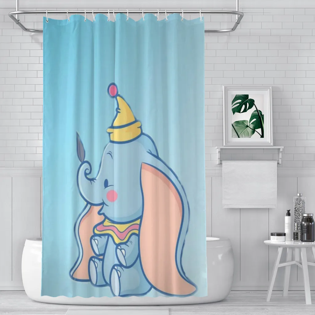 Dumbo Bathroom Shower Curtains Waterproof Bath Curtain Household Decoration