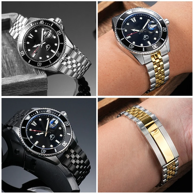 Stainless Steel Metal Watch Strap For Casio Duro 2784 MDV106-1A Mdv107-1A Watch Wristband Swordfish Bracelet Diving Watchband 22