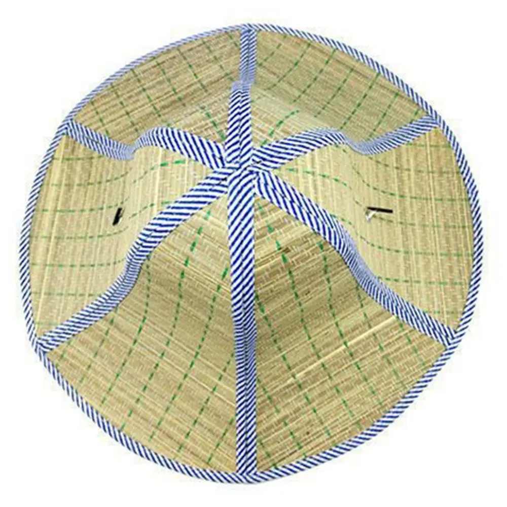 

2Pcs Double-sided Foldable Straw Sun Hat Adjustable Breathable Fishing Sunshade Caps Portable Fashion UV Protection Hat Travel