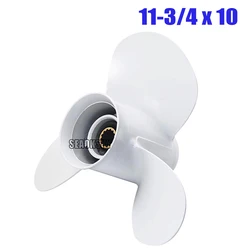 Propeller for Yamaha Outboard Motors, 20~60HP 663-45954-01,11-3/4 x 10 Aluminum Alloy Boat Engine Part 13 Spline